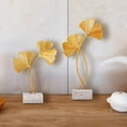 thumbnail image 5 of Hojas Doradas, Adornos de Ginkgo Biloba, Decoración de Metal para Sala de Estar al Aire Libre, jardín, Accesorios de Escultura ModJMna (1 Pieza, Dorado 28 cm), 5 of 5
