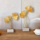 thumbnail image 5 of Hojas Doradas, Adornos de Ginkgo Biloba, Decoración de Metal para Sala de Estar al Aire Libre, jardín, Accesorios de Escultura ModJMna (1 Pieza, Dorado 28 cm), 5 of 5
