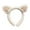 White, variant on Soft Cat Ears Headband for Makeup and Daily Wear Cute Animal Ear Design Elastic Comfortable for Parties and Face Washing Women Accessory Coffee