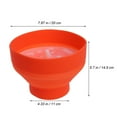 thumbnail image 3 of EeaseCA Microwave Popcorn Poppers Foldable Easy Use For DIY Food Making Home Kitchen Collapsible Silicone Bowl with Cover 20 x 14.5cm (Red), 3 of 7