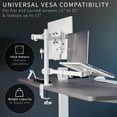 thumbnail image 4 of VIVO White Adjustable Laptop & Monitor Desk Mount Stand, Fits 1 Screen up to 32", 4 of 9