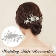 thumbnail image 5 of Peineta para novia, pinza para el pelo de boda, accesorios para el cabello de boda para mujeres, niñas, damas de honor, 12*6cm, 5 of 5