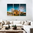 thumbnail image 3 of Elephant Stock Gateway Of India Vignette Wall Art - Horizontal Multi Panel Canvas - Living Room Wall Decor - Places Multi Panel - Gray And Orange Decor - 74" x 48", 3 of 8
