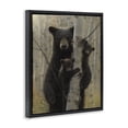 thumbnail image 3 of Stupell Industries Mama Bear Behind Tree Black Framed Floater Canvas Wall Art design by Collin Bogle, 31 x 25, 3 of 9