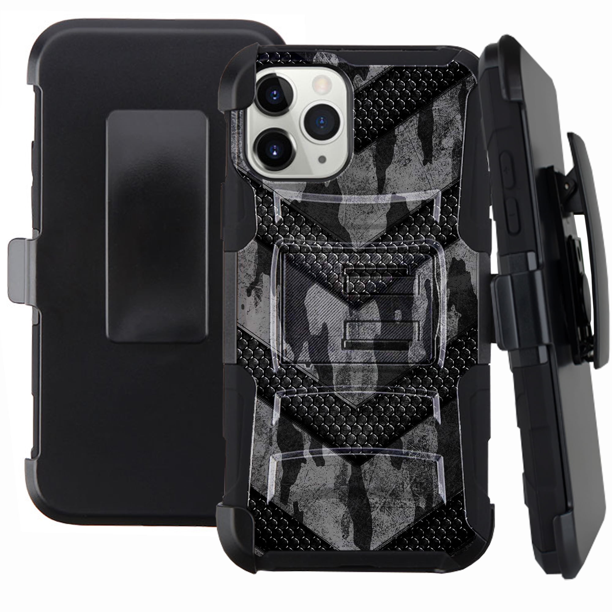 DALUX Hybrid Kickstand Holster Phone Case Compatible with Iphone 12 Pro