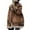 Brown, variant on Women Oversized Suede Moto Jacket Lined Leather Jacket Shearling Coat Winter Giveaways Ladies Gear Rain Coat Tan Jacket Short Puff Jacket Women Hooded Jacket Women Long Coats for Women P Coats for
