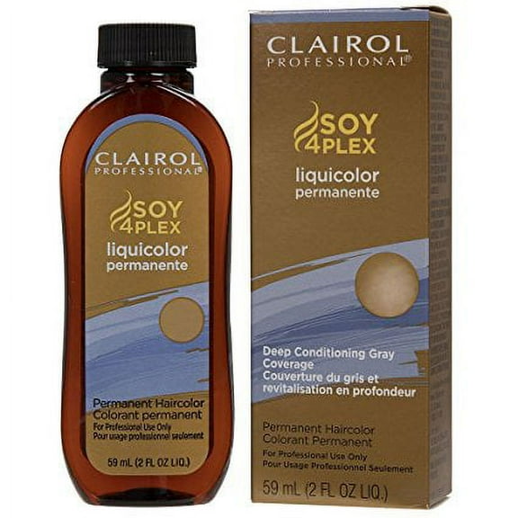 Clairol Professional Soy 4 Plex Liquicolor Permanent, Lightest Cool Brown, 2 Fl Oz