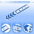 thumbnail image 4 of Unique Bargains Front Fender Arrow Sticker Decoration Motorcycle Warning Reflective Tape Waterproof Pet Reflective Material Blue 1 Pcs 34 cm x 5.5 cm, 4 of 6
