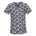 thumbnail image 3 of Uniforme de enfermería Strade Fareast Limited Top exfoliante cuello en V XXL, 3 of 8