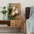 thumbnail image 5 of UXIEQU Cute Bird Family Oil Painting Canvas Wall Art 15.75x11.81 Inches, 5 of 8