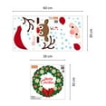 thumbnail image 6 of Walplus  Peeking Santa & Rudolph Christmas Garland Wall Sticker Decor, 6 of 6
