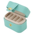 thumbnail image 2 of Petite boîte à Bijoux Voyage Portable Mini Anneau boîte de Rangement en Cuir PU Petite boîte à Bijoux Organisateur Petit Voyage Boucle d'oreille étui(04), 2 of 14