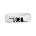 thumbnail image 2 of custom 34 inch Tyvek Wristbands for Events - Image or Logo Personalized (Paper-Like) Bracelets - White - 2000 count, 2 of 4