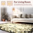 thumbnail image 2 of ODIKA 2'x3' Machine Washable Non-Slip Area Rug, Elegant Botanical Scrollwork with Graceful Vines and Blossoms High Traffic Rug, Ivory, 121873, 2 of 7