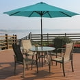 thumbnail image 6 of 9' 1- Piece Patio Umbrellas, Turquoise, 6 of 8