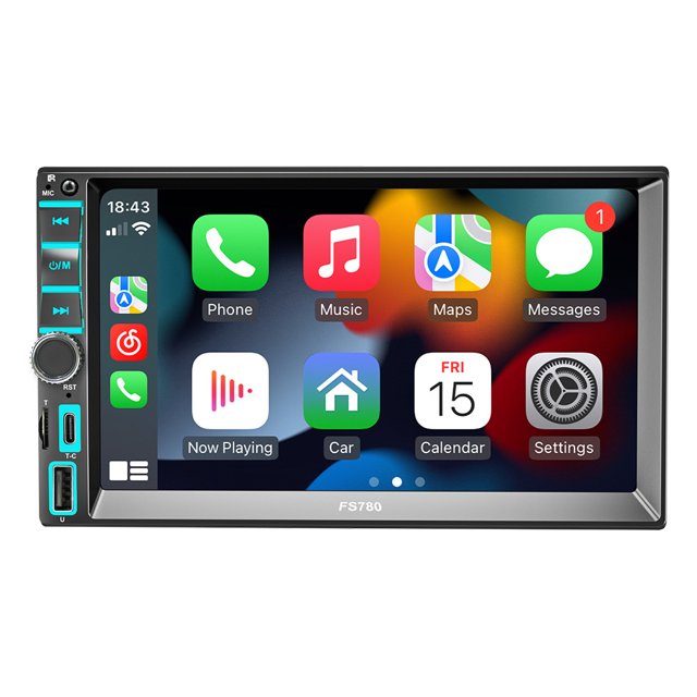 Zootealy 7" Bluetooth Car MP5 Player with Carplay and Reverse Camera Functionality - FS780 (Battery not included)