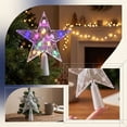 thumbnail image 7 of Christmas Tree Topper, Crystal Star Ornament, LED Light Decor, Multicolor Flashing Effect and Sturdy Reusable Build for Tree Branches, Mantel Shelves and Holiday Gatherings., 7 of 7
