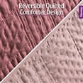 thumbnail image 7 of Vianney Twin Size Comforter - Reversible Lightweight Quilt Blanket 71x93 inches - Soft Blush Pink and Pale Pink Design - Year-Round Cozy Bedding, 7 of 7