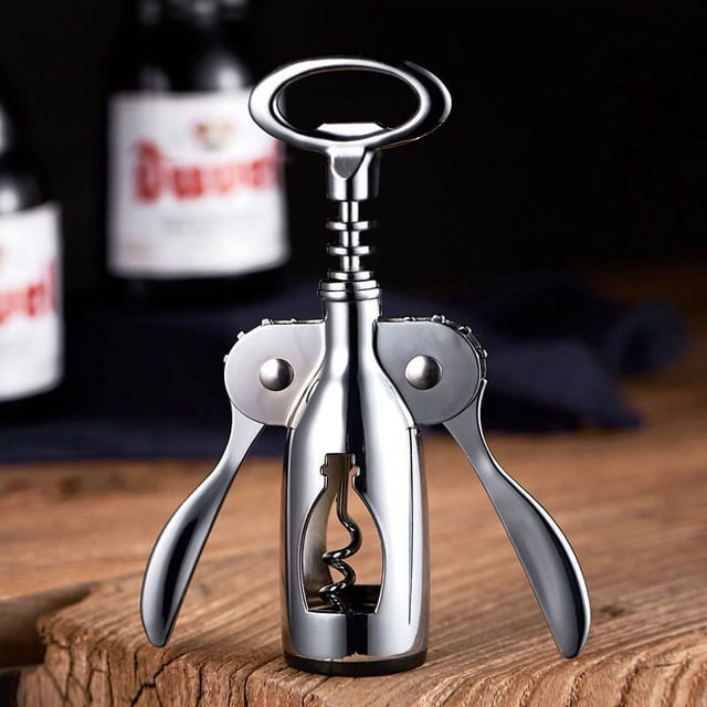 Multifunctional Portable Wine & Beer Opener - Lightweight Compact Design for Home, Parties, Camping | Easy-to-Use, Durable & Safe Corkscrew Tool | Ideal Gift for Wine Enthusiasts | Model 8807 Round