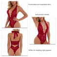 thumbnail image 3 of Pijama De Encaje, Body De Encaje De Una Pieza Sin Espalda Delgado Para Noche De Bodas Para Mujer ANGGREK  Otros, 3 of 6