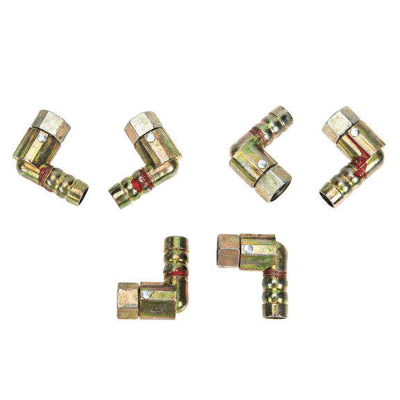 Beaupretty 6Pcs Home Use Copper Gas Elbow Cooker Joint Practical Stove Tube Adapter Multi Color
