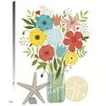thumbnail image 1 of Global Gallery's 'Seaside Bouquet I Mason Jar' By Michael Mullan Stretched Canvas Wall Art, 1 of 4
