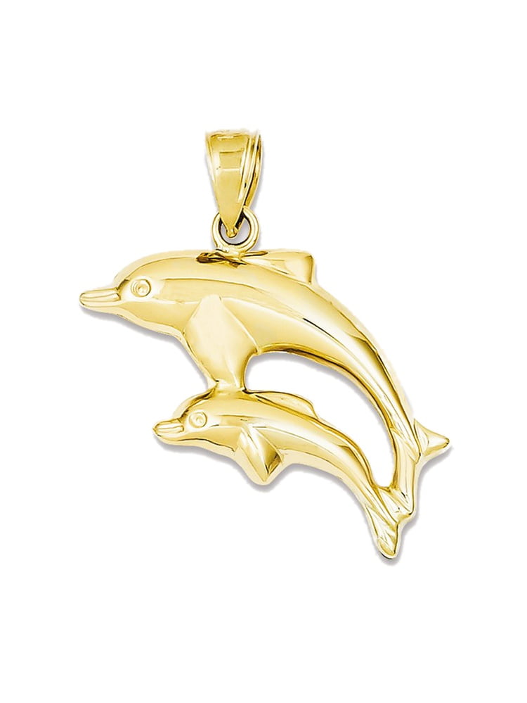 JewelsObsession Sterling Silver 20mm Dolphin Charm w//Lobster Clasp