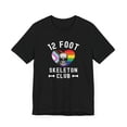thumbnail image 3 of 12 foot Skeleton Club funny LGBTQ pride Giant Skelly Unisex Leisure T-shirt, 3 of 7