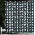 thumbnail image 3 of Ambesonne Space Shower Curtain, Varieties of Space Rockets, 69"Wx84"L, Multicolor, 3 of 4