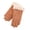Khaki, variant on Cute Korean Style Suede Winter Gloves With Fleece Lining, Touchscreen Compatible For Ladies And Students, Thickened Outdoor Riding
