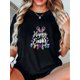 thumbnail image 1 of Women'S Easter Bunny Graphic T-Shirt, Crew Neck, Casual Short Sleeve Tee with Cartoon Pattern, for Spring/Fall, 1 of 7
