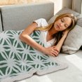 thumbnail image 3 of REGALWOVEN Fleece Soft Throw Blanket Dual Sided Blanket, 60"x80" Green, 3 of 6