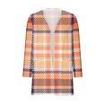 thumbnail image 4 of uublik Girls Cardigans Kids Lightweight Fall Winter Coat Outerwear with Pockets Size 5T-14 Orange, 4 of 6