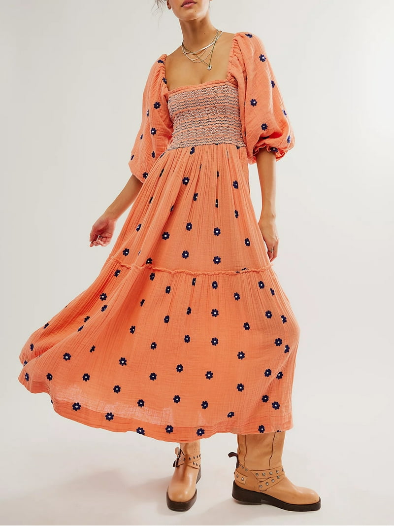 flowy embroidered dress Sherri Hill main image 1
