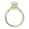 thumbnail image 2 of Unique Moments 2.5ct Lab Grown Diamond Infinity Solitaire Engagement Ring 10K Yellow Gold, 2 of 5
