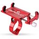 thumbnail image 1 of Soporte Universal para teléfono de bicicleta y motocicleta, soporte ajustable para teléfono móvil con manillar, soporte para teléfono de bicicleta de aleación de aluminio (rojo), 1 of 5