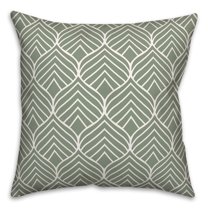 Creative Products Geo Leaf Green 20 x 20 Indoor / Outdoor Pillow