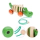 thumbnail image 3 of Coche de juguete para niños con forma de cocodrilo, juguete educativo de madera para arrastrar., 3 of 7