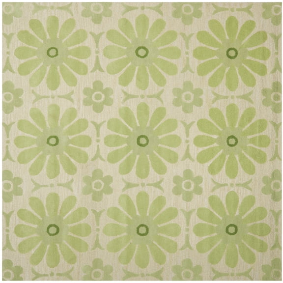 Safavieh SAFAVIEH Kids SFK319A Handmade Beige / Green Rug