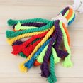 thumbnail image 4 of MIANGASTORE Bird Cotton Rope String Funny Hanging String Parrot Chewing Toy Bird Gnawing Toy for Parrot Bird Random Color, 4 of 8