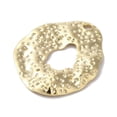 thumbnail image 2 of 20pcs Brass Lead Free & Cadmium Free Oval golden 31x25x2mm Hole: 2mm, 2 of 3