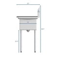 thumbnail image 3 of Pemberly Row 12x16x10 Stainless Steel Kitchen Prep & Utility Sink in Silver, 3 of 9