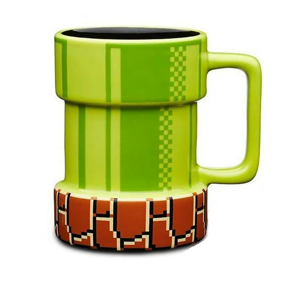 Super Mario Gamer Pipe Ceramic Coffee Tea Cup Mug Collectible 15 Oz Ounces