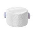 thumbnail image 2 of Reposapiés Pequeño, Taburete Otomano, Taburete para Pies, Funda Extraíble, Sofá, Taburete para Té, Reposapiés para Habitación Resistente, Apartamento, Blanco Sunnimix Escabel, 2 of 8