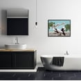 thumbnail image 2 of Stupell Industries Tropical Beach Pelicans Palms Graphic Art Black Framed Art Print Wall Art, Design by Ziwei Li, 2 of 7