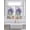 Lavender SlateBlue Ivory, variant on Purple Lavender Bathroom Window Curtain, Spring Daisy Butterfly Plants Watercolor Blue Light Filtering Coffee Kitchen Curtains, Bedroom Living Room Curtains 2 Panel 84"x45"