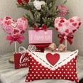 thumbnail image 4 of Valentines Day Pillow Cover 12X20 Inch/30X50cm Love Heart Decorations Holiday Farmhouse Decorative Pillow Case Decor for Home Sofa Couch (No Inner Liner Filling, Only a Pillowcase）, 4 of 5