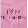 thumbnail image 2 of I Love My Little Brother Big Sibling Toddler Boy Girl T Shirt Infant Toddler Brisco Brands 12M, 2 of 6