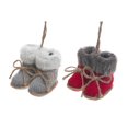 thumbnail image 1 of Fuzzy Knitted Boots Ornaments (Asstd) - Set of 2, 1 of 1