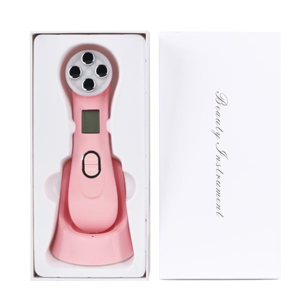 Dispositivo de belleza ultrasónico, máquina facial de alta frecuencia y masajeador facial de 6 modos para el cuidado de la piel Limpiador facial Antienvejecimiento Antiarrugas - Rosa Sincero Electrónica